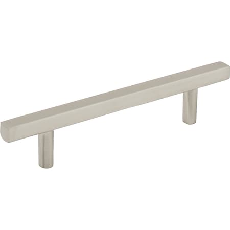 Jeffrey Alexander 96 mm Center-to-Center Satin Nickel Square Dominique Cabinet Bar Pull 845-96SN